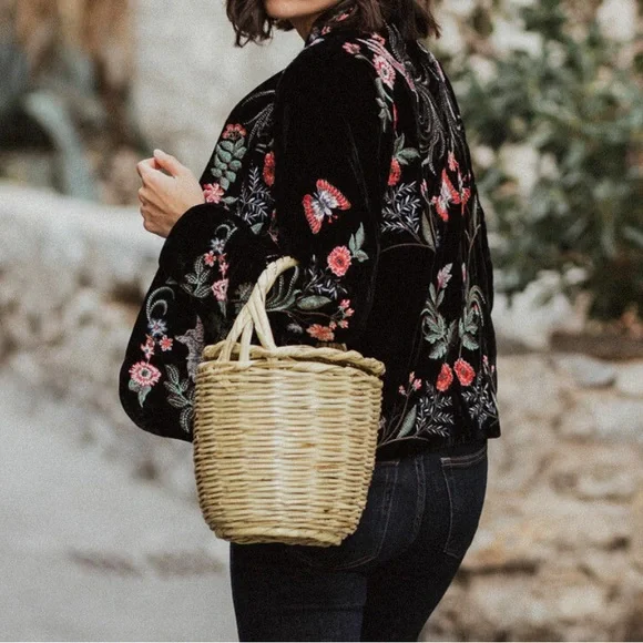 Zara Floral Embroidered Blazer - Picture 5 of 13